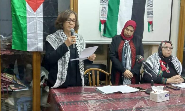 الإتحاد العام للمرأة الفلسطينية في مصر يعقد ملتقى شعري وادبى بمناسبة مرور 100 يوم على العدوان على غزة