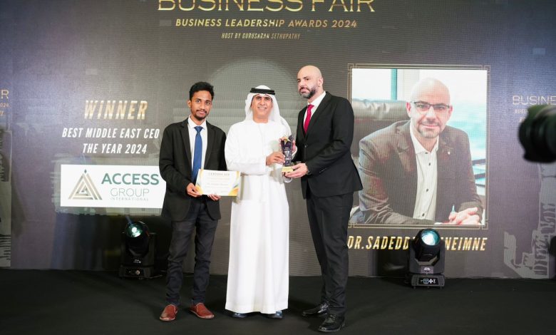 مجلة business fairتكرم د. سعد الدين منيمنة مؤسس ورئيس مجلس إدارة مجموعة شركات AGI